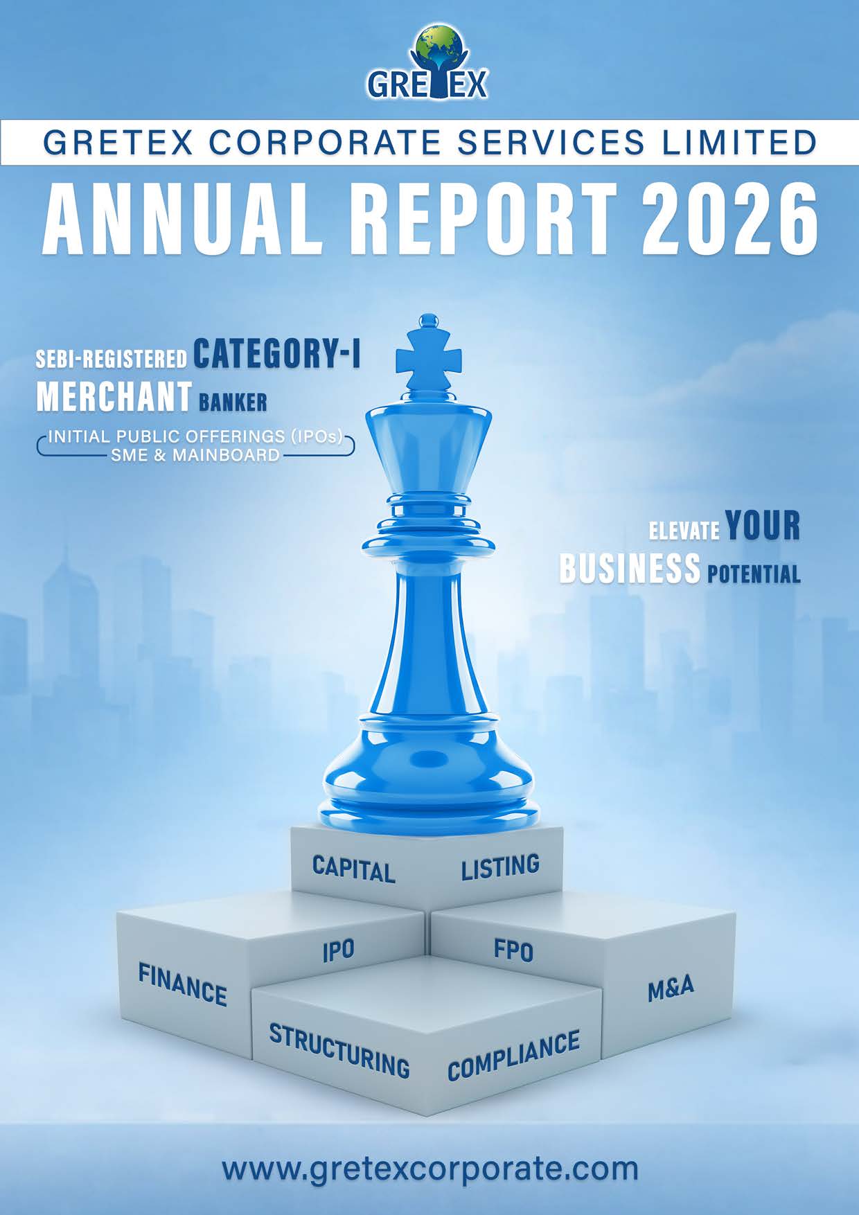 Gretex Corporate Services Annual Report 2025-2026 cover