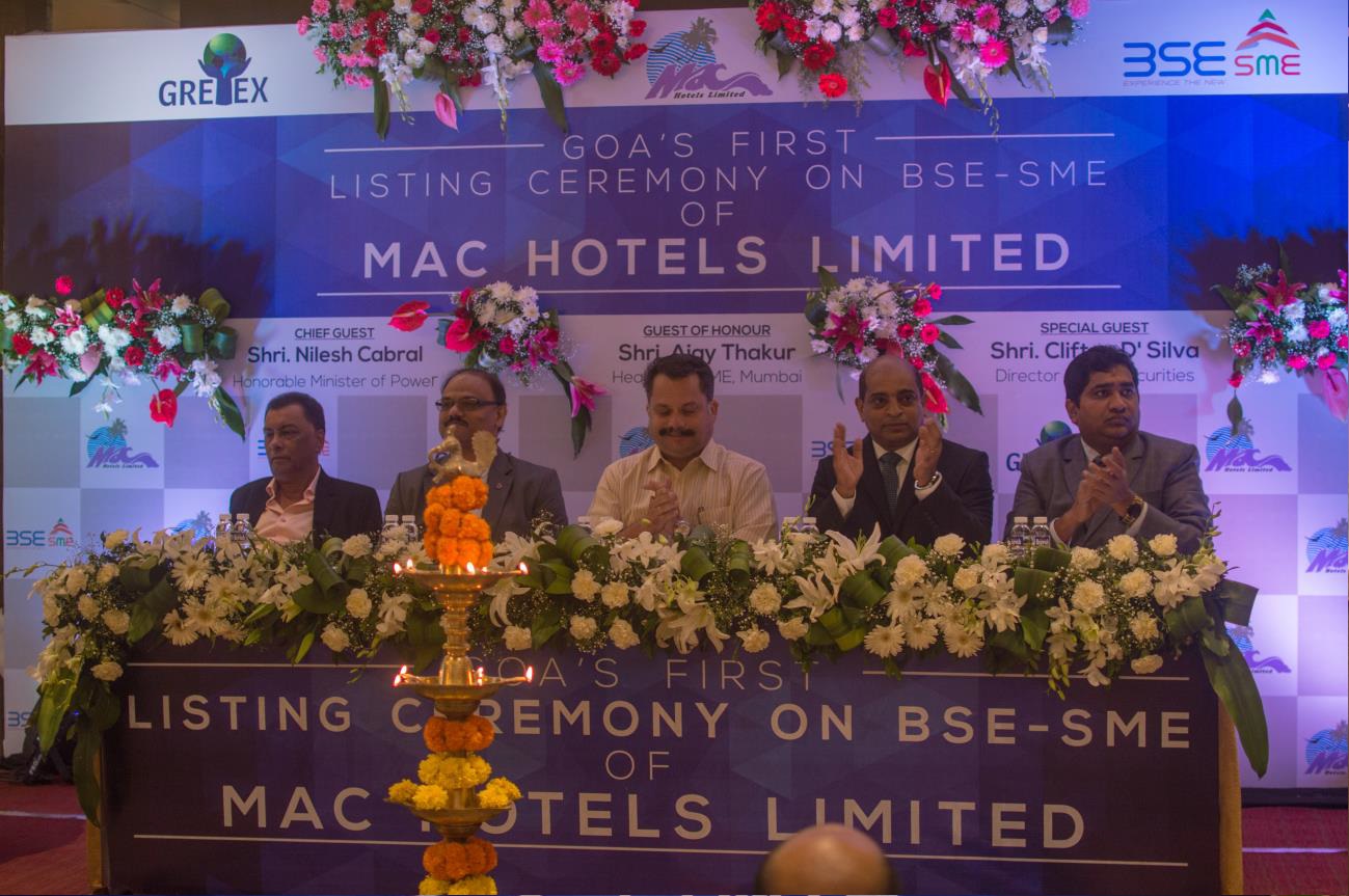 Mac Hotels limited ,BSE_-SME ,Gretex corporate private limited